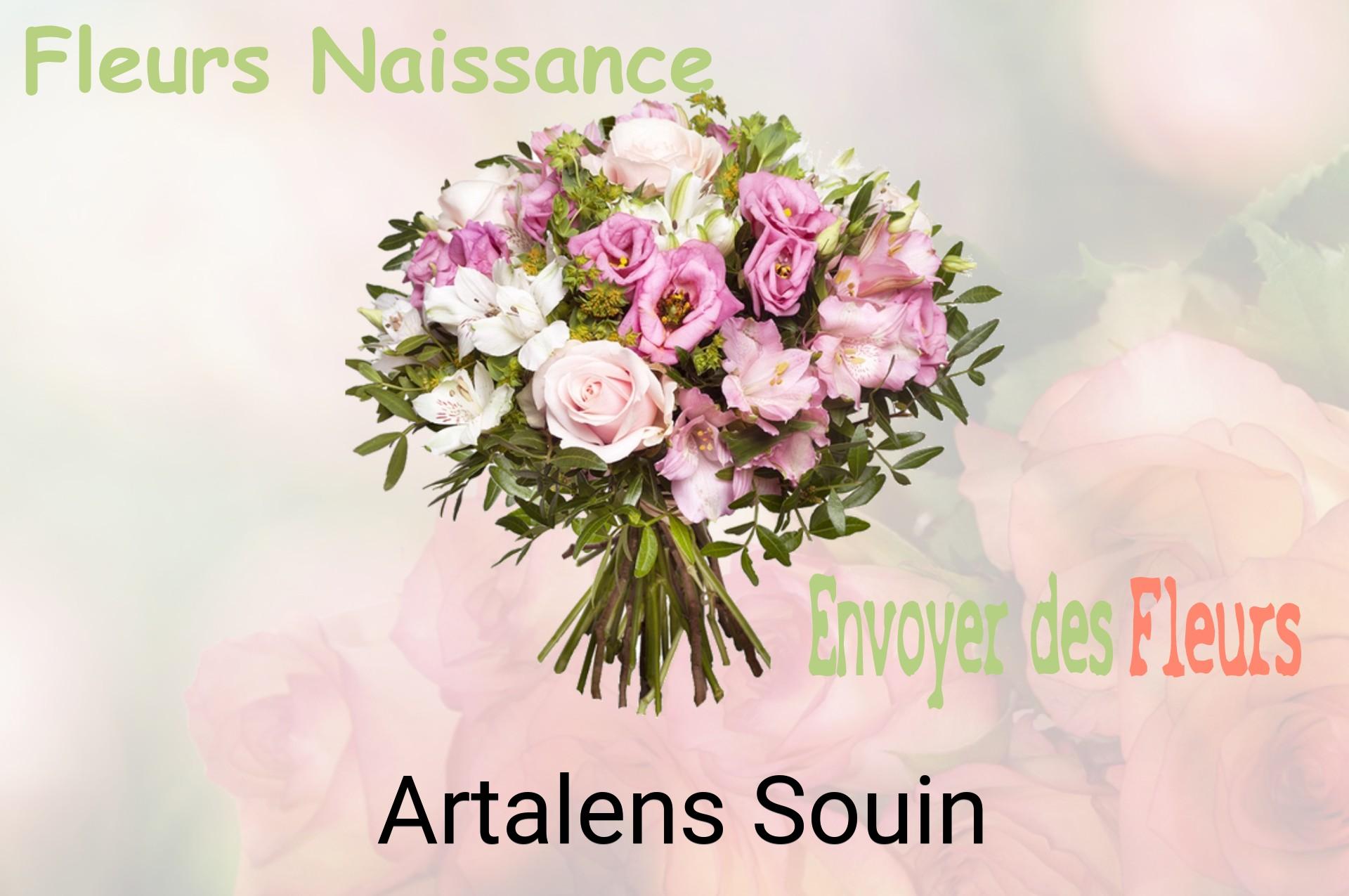 Bouquet de fleurs de naissance livré à Artalens-Souin
